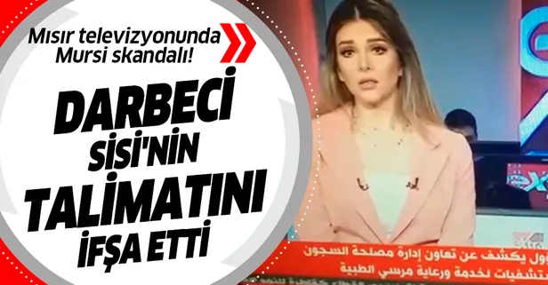 Mısır televizyonunda Mursi skandalı! Sosyal medyadan tepki yağdı: Sisi'nin gönderdiği talimatları okuyor