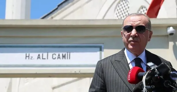 Başkan Erdoğan cuma namazını Hz. Ali Camii’nde kıldı