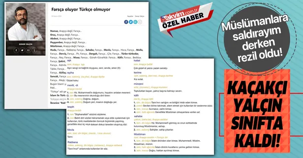 Kaçakçı Soner Yalçın, dil bilgisinden sınıfta kaldı! Müslümanlara saldırmaya çalışırken rezil oldu