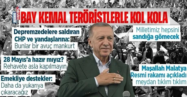 Başkan Erdoğan’dan Malatya’da önemli açıklamalar! Kemal Kılıçdaroğlu’na ve 7’liye tepki! Emekliler için flaş mesaj...