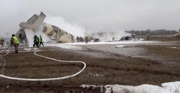 Son dakika: Kazakistan’da An-26 tipi uçak iniş sırasında düştü!