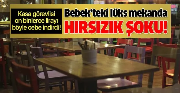 Lüks mekânın kasa sorumlusundan inanılmaz hırsızlık taktiği! Kasayı sabote edip fişleri yok etmiş