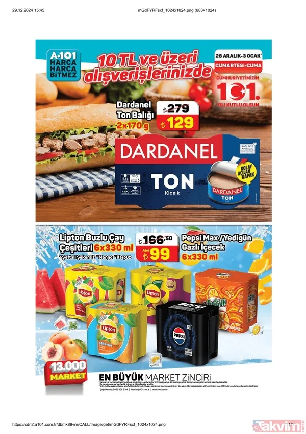 A101 28 Aralık-3 Ocak İNDİRİMİ! Bu hafta A101'de hangi ürünler var? - 16