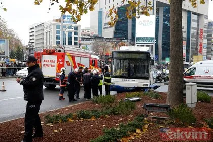 Ankara’da belediye otobüsü yayalara çarptı: Yaralılar var