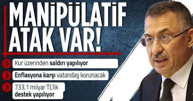 Cumhurbaşkanı Yardımcısı Fuat Oktay’dan dolar/TL’deki artışa ilişkin açıklama! Manipülatif ataklar var