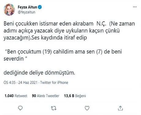 Avukat Feyza Altun, çocuk yaşta akrabasının cinsel istismarına uğradı: "Akrabalarıma anlattım. Kimse bir şey yapmadı"-2