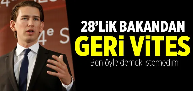 28’lik bakan geri adım attı