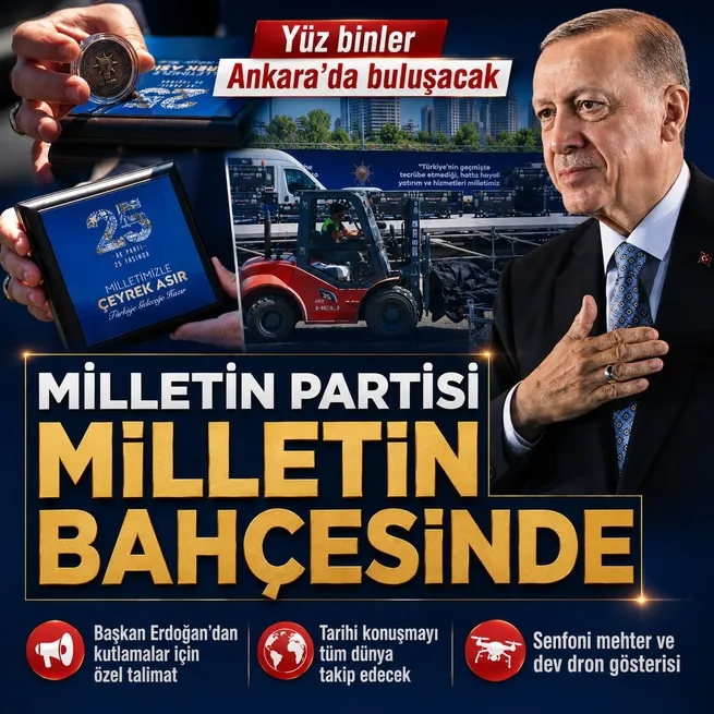 AK Parti’de 25. yıl heyecanı! Erdoğan’dan milletle kutlama talimatı