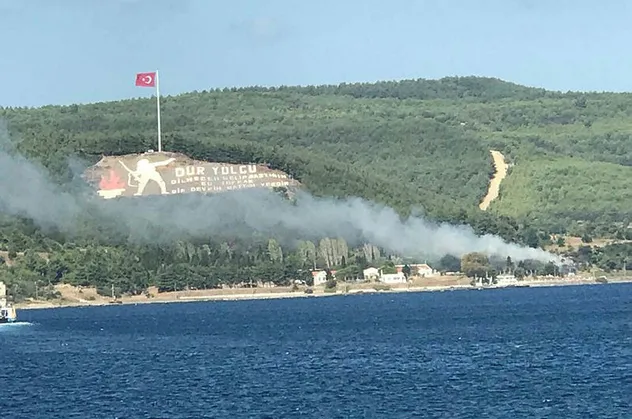 Çanakkale'de korkutan yangın