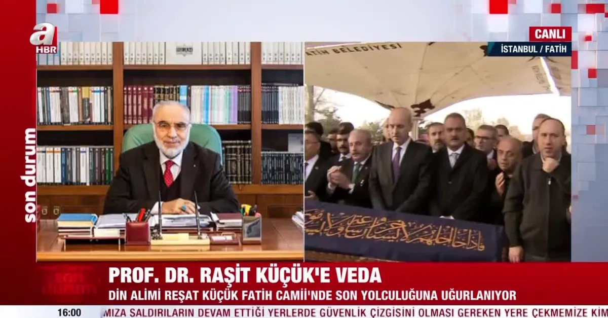 Raşit Küçük'e veda... Cenaze töreni sonrası son yolculuğuna uğurlandı