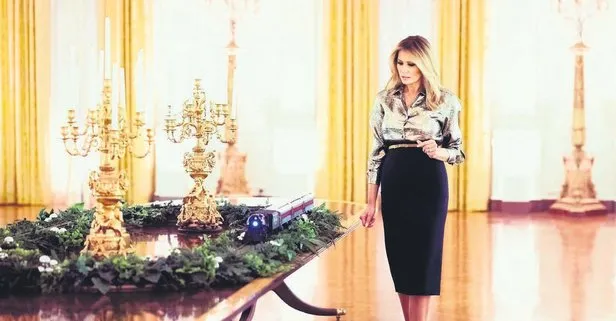 First Lady Melania Trump, Beyaz Saray’ı son kez Noel için hazırladı