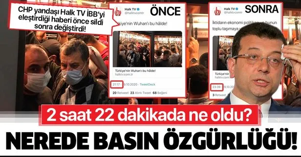 Halk TV, CHP’li İBB ve Ekrem İmamoğlu’nu eleştirdiği haberinin başlığını sildi ve içeriğini değiştirdi!
