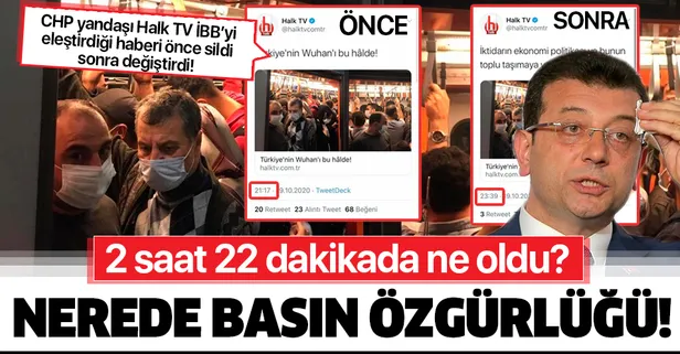 Halk TV, CHP'li İBB ve Ekrem İmamoğlu’nu eleştirdiği haberinin başlığını sildi ve içeriğini değiştirdi!