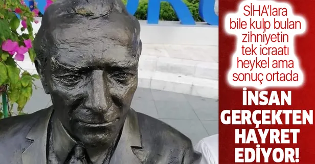 CHP'li Bodrum Belediyesi’nin ‘bankta oturan Atatürk heykeli’ tartışma yarattı