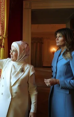 Emine Erdoğan'dan  Melania Trump'a ev sahipliği için teşekkür
