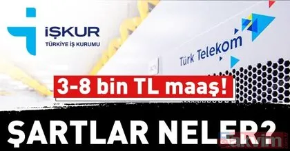 Türk Telekom’dan 8 bin TL maaşlı işçi alımı ilanı! İŞKUR personel alımı şartları neler?