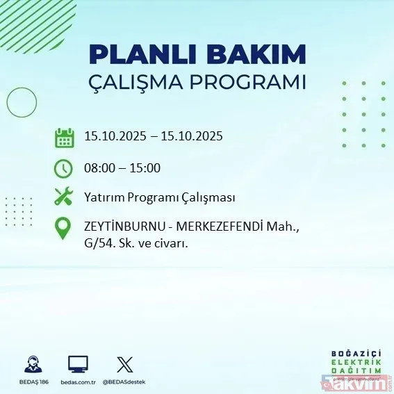 İstanbul Avrupa Yakası Karanlığa Bürünecek! 21 İlçede 9 Saatlik Elektrik Kesintisi - 22