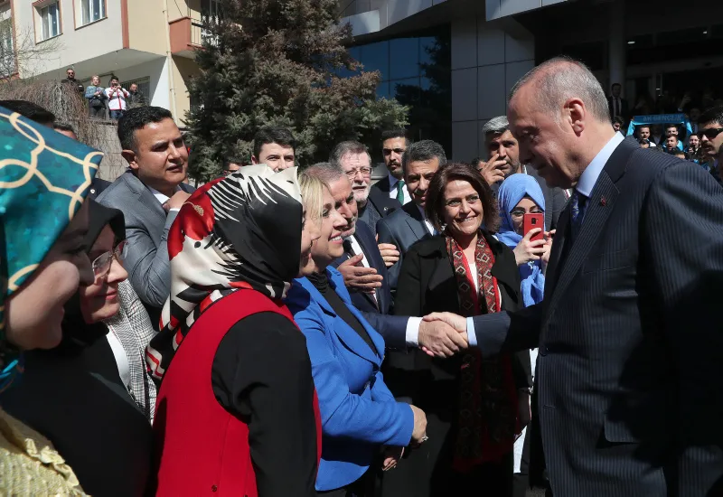 Başkan Erdoğan AK Parti Ankara İl Başkanlığı'nı ziyaret etti - 1