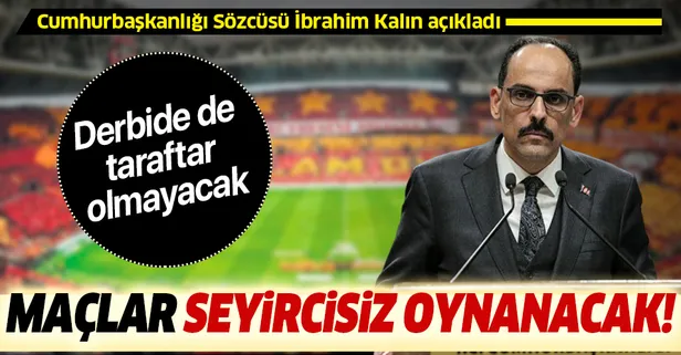 Koronavirüs spora da sıçradı! Türkiye'deki tüm spor müsabakaları seyircisiz oynanacak...