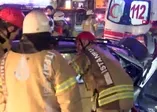 Sarıyer'de kazada otomobilde sıkışan hamile kadını itfaiye kurtardı