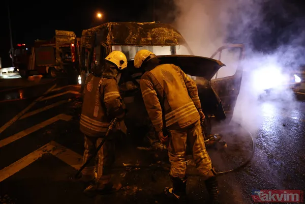 Kağıthane'de panik anları! Alev alev yandı - 4