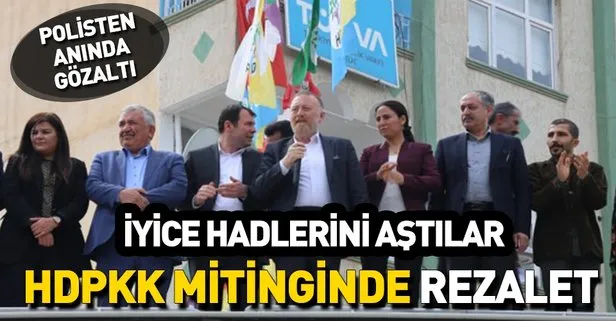 HDP mitinginde terör propagandası yapan eski Siirt Belediye Başkanı Selim Sadak gözaltına alındı
