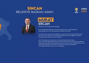 AK Parti Ankara Sincan belediye başkan adayı Murat Ercan kimdir, kaç yaşında, mesleği ne?