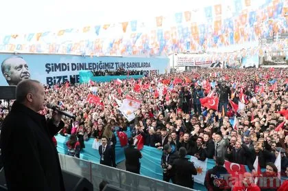 Başkan Erdoğan’ın Kastamonu mitinginde dikkat çeken afiş!
