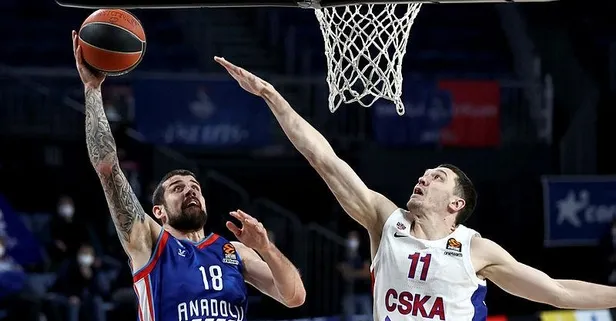 EuroLeague'de farklı galibiyet! Anadolu Efes 100-70 CSKA Moskova | MAÇ SONUCU