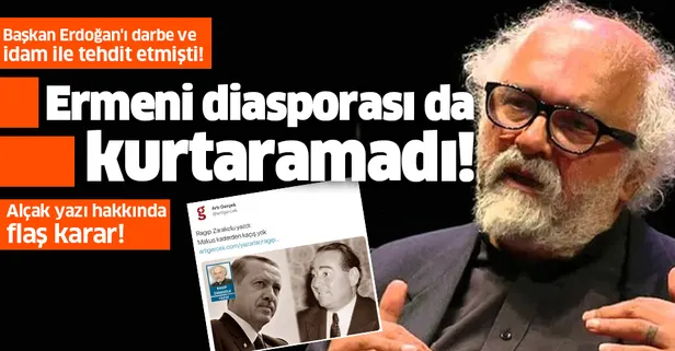 Başkan Erdoğan'ı darbe ve idam ile tehdit etmişti! Basın İlan Kurumu'ndan alçak yazı için flaş karar!