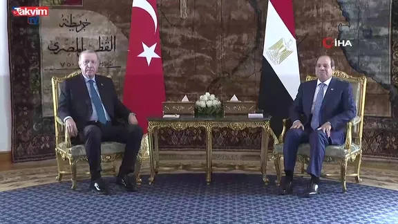 Erdoğan Sisi ile görüştü!