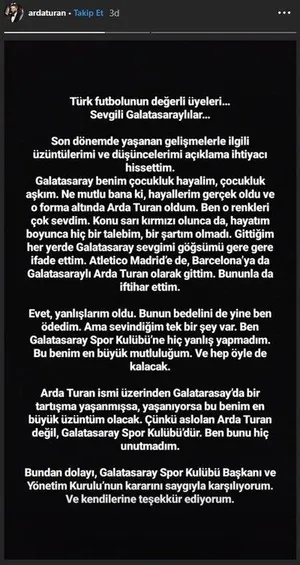 Arda Turan'dan flaş Galatasaray ve Fatih Terim açıklaması!-1