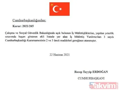 Başkan Erdoğan’ın imzaladığı atama kararları Resmi Gazete’de