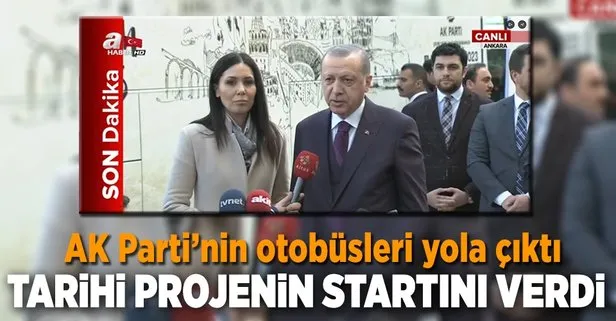 Cumhurbaşkanı Erdoğan, Şehrim 2023 projesine start verdi