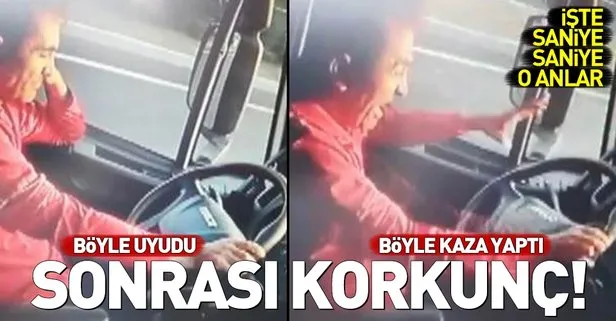 Uyuyan şoför yayayı ezdi