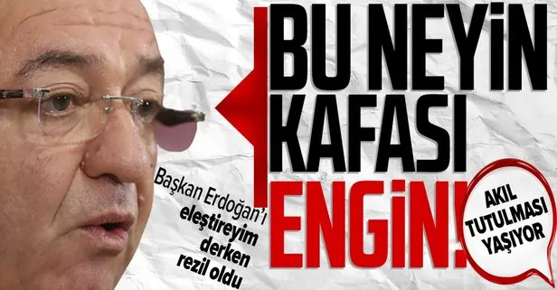 CHP’li Engin Altay yaptığı açıklamalar ile akıl tutulması yaşadı! Başkan Recep Tayyip Erdoğan’ı eleştirecekken rezil oldu