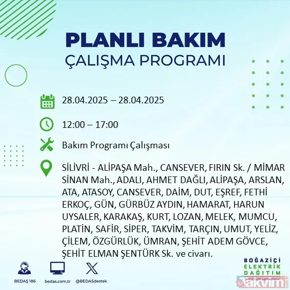 Fotoğraflar: Bedaş ( X )