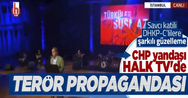 CHP'nin kanalı Halk TV'de terör örgütü DHKP-C propagandası! 'CEMO' isimli sözde marşı canlı yayında söylediler