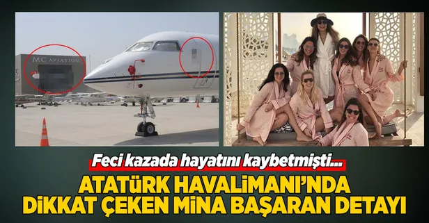 Hangarına ve uçağına Mina Başaran'ın adı yazıldı