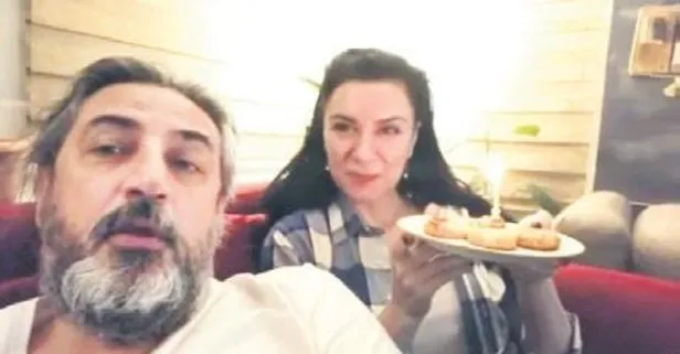 14 yıl önce boşanan Çelik ile Buket Saygı'dan doğum günü kutlaması
