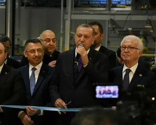 Başkan Erdoğan kurdeleyi kesti