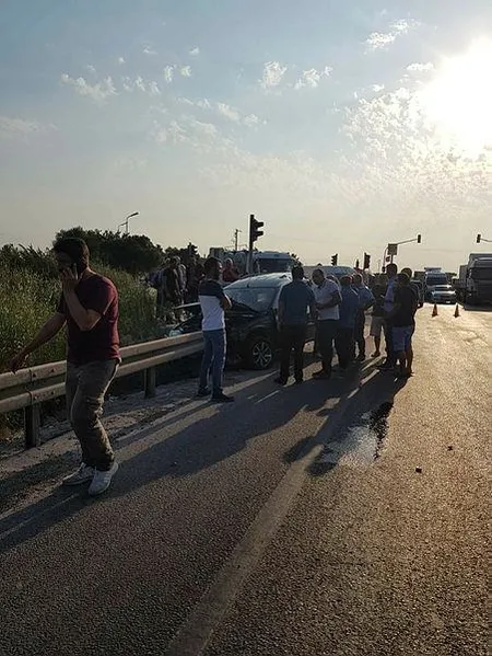 Bursa - İzmir Karayolunda dehşet anı kamerada-5