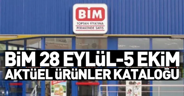 BİM indirim fırsatları... BİM 28 Eylül-5 Ekim aktüel ürünler kataloğunda bu hafta neler var? BİM aktüel ürünler...-1