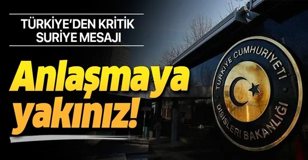 Son dakika: Dışişleri Bakanı Çavuşoğlu’ndan Suriye mesajı