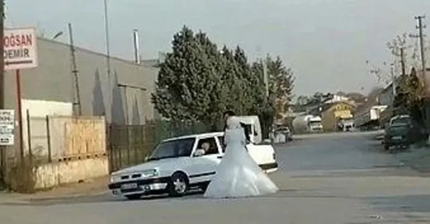 Gelin ve damada drift şovu pahalıya patladı: Hem para cezası hem psikoteknik raporu...