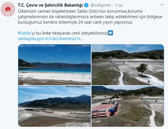 Bakanlık Salda Gölü için harekete geçti! 24 saat canlı yayın!-1