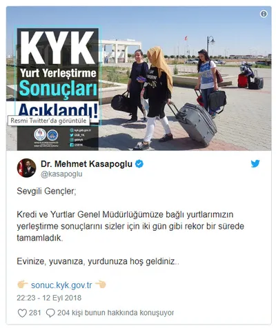 Son dakika: 2018 KYK yurt yerleştirme sonuçları belli oldu KYK yurt sonuçları nasıl öğrenilir?-1