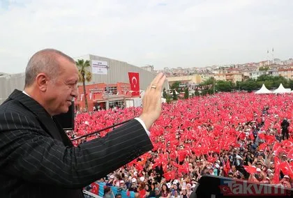 Başkan Recep Tayyip Erdoğan’a Bahçelievler’de yoğun ilgi