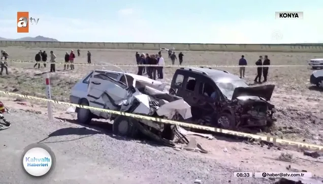 Konya'da feci kaza! 5 ölü 2 yaralı