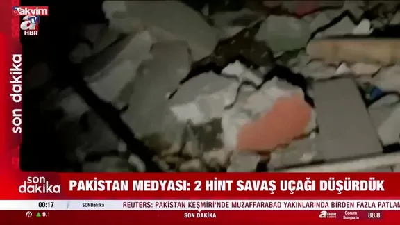 Hindistan'a ait 2 savaş uçağı düşürüldü!